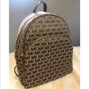 Michael Kors Large Abbey Logo Backpack